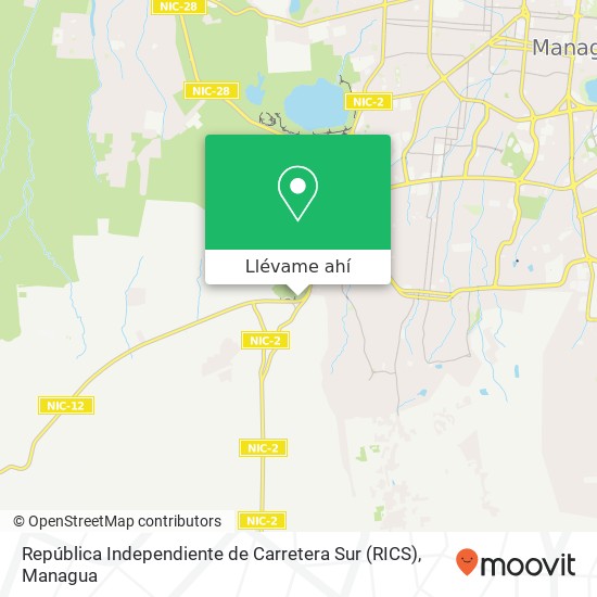 Mapa de República Independiente de Carretera Sur (RICS)