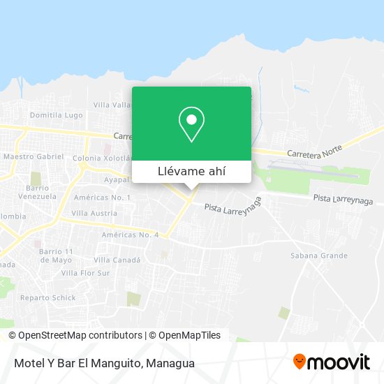 Mapa de Motel Y Bar El Manguito