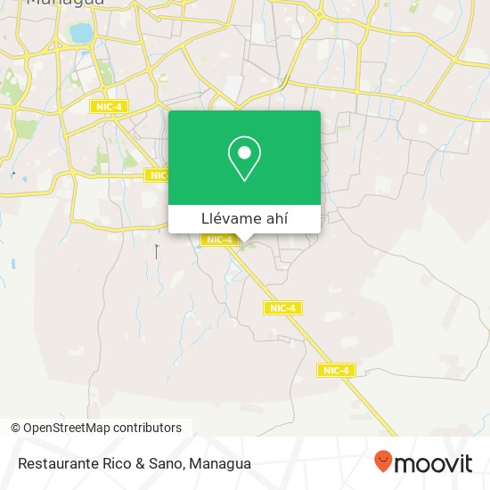 Mapa de Restaurante Rico & Sano