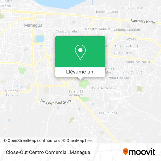 Mapa de Close-Out Centro Comercial