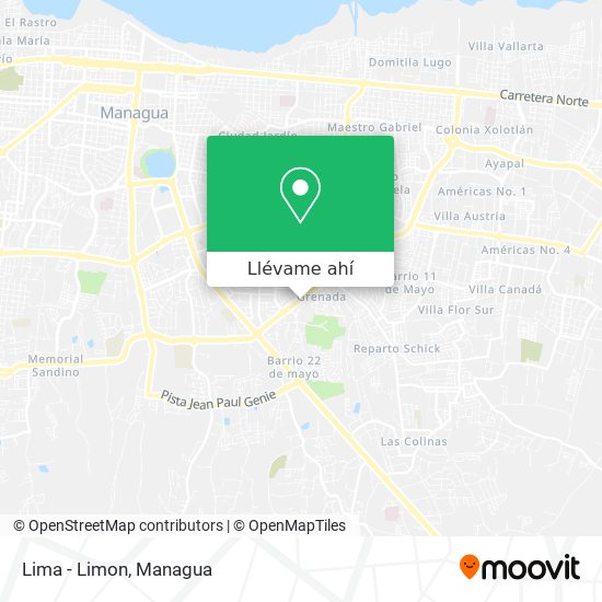 Mapa de Lima - Limon