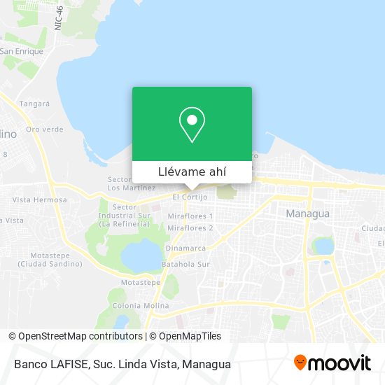 Mapa de Banco LAFISE, Suc. Linda Vista