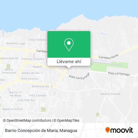 Mapa de Barrio Concepción de María