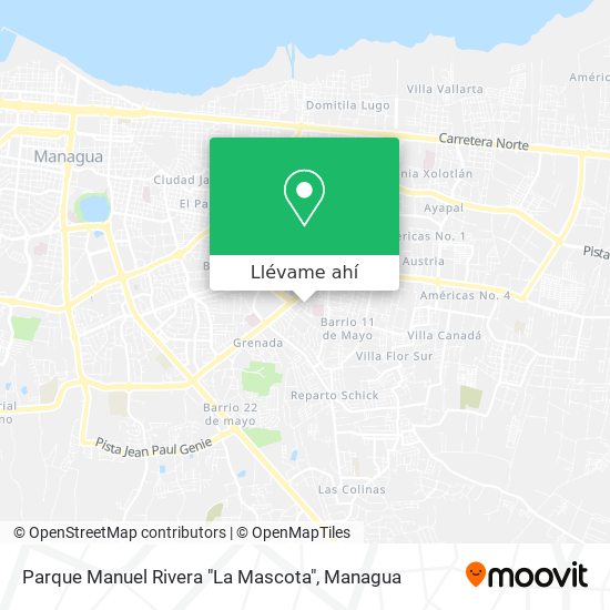 Mapa de Parque Manuel Rivera "La Mascota"