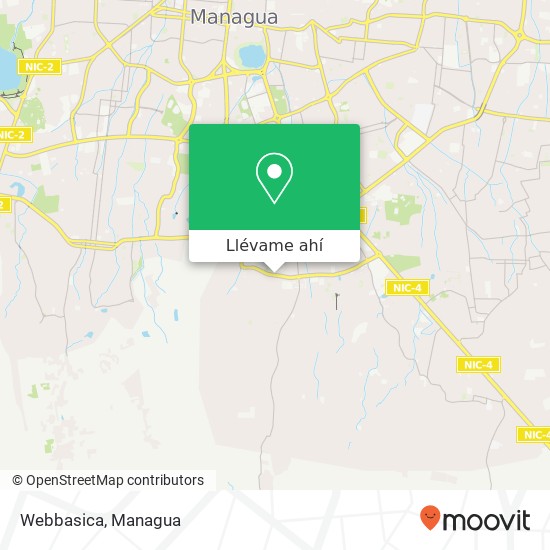 Mapa de Webbasica, Distrito I, Managua