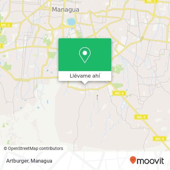 Mapa de Artburger, 15 Avenida SE Distrito I, Managua