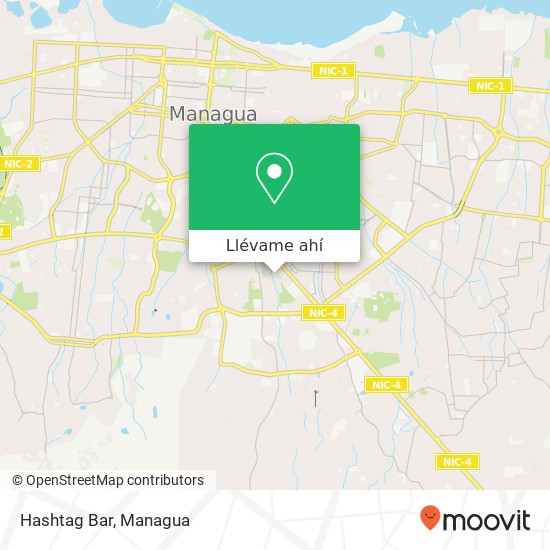 Mapa de Hashtag Bar, 15 Avenida SE Distrito I, Managua