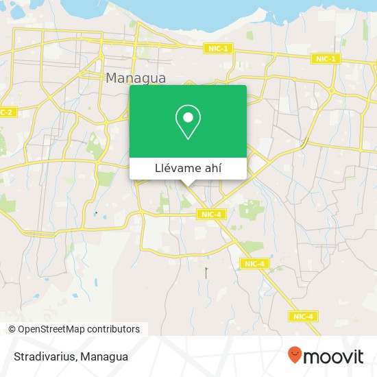 Mapa de Stradivarius, Camino de Oriente Distrito I, Managua