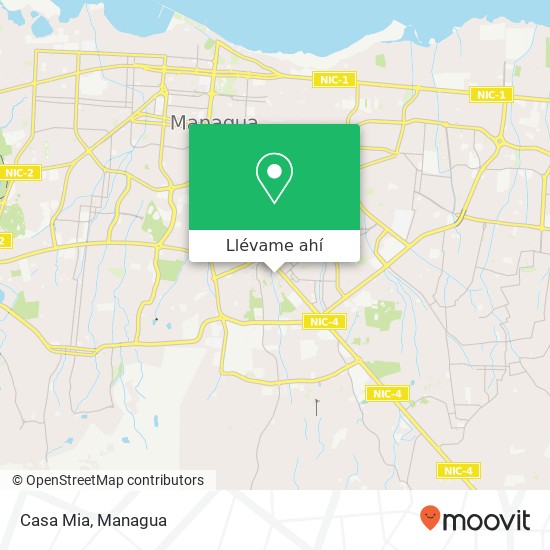 Mapa de Casa Mia, 15 Avenida SE Distrito I, Managua