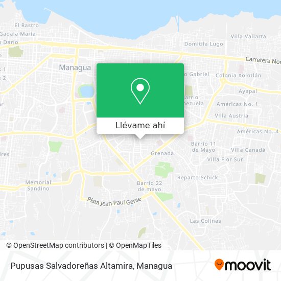 Mapa de Pupusas Salvadoreñas Altamira