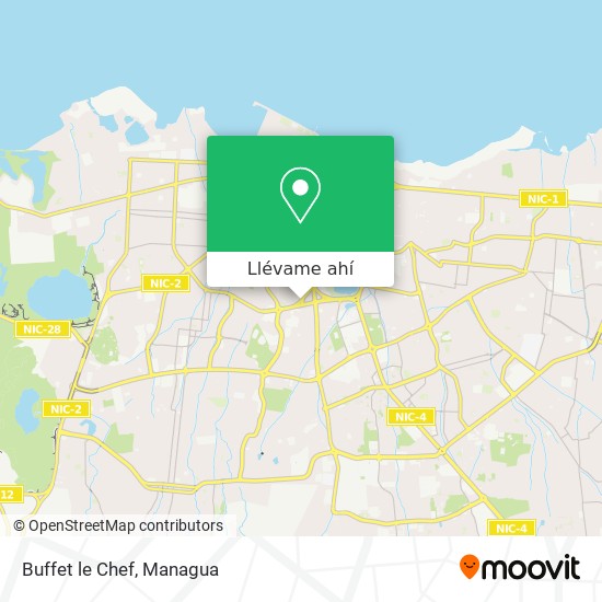 Mapa de Buffet le Chef