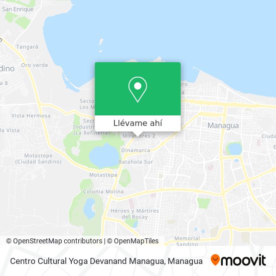 Mapa de Centro Cultural Yoga Devanand Managua