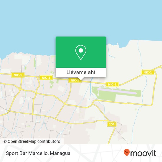 Mapa de Sport Bar Marcello, Carretera Inter-Americana Norte Distrito VI, Managua