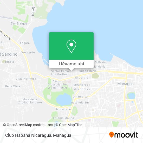 Mapa de Club Habana Nicaragua