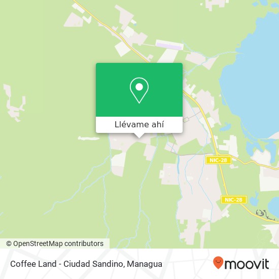 Mapa de Coffee Land - Ciudad Sandino, Ciudad Sandino, Ciudad Sandino