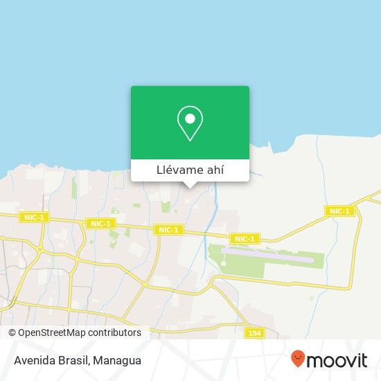 Mapa de Avenida Brasil, 106 Pasillo NE Distrito VI, Managua