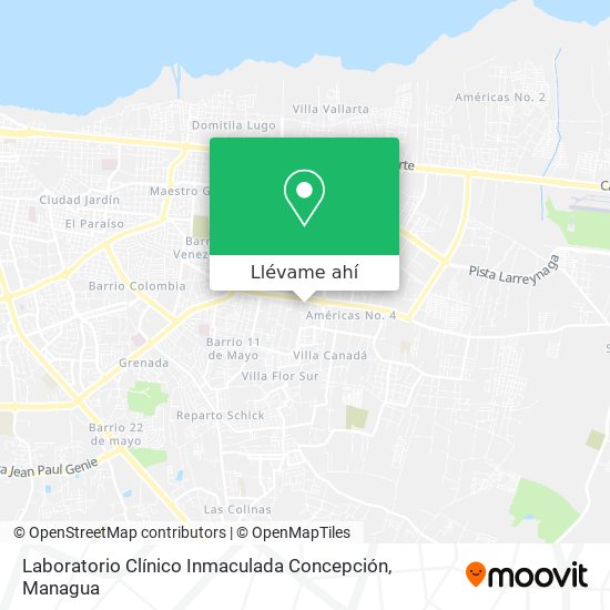 Mapa de Laboratorio Clínico Inmaculada Concepción