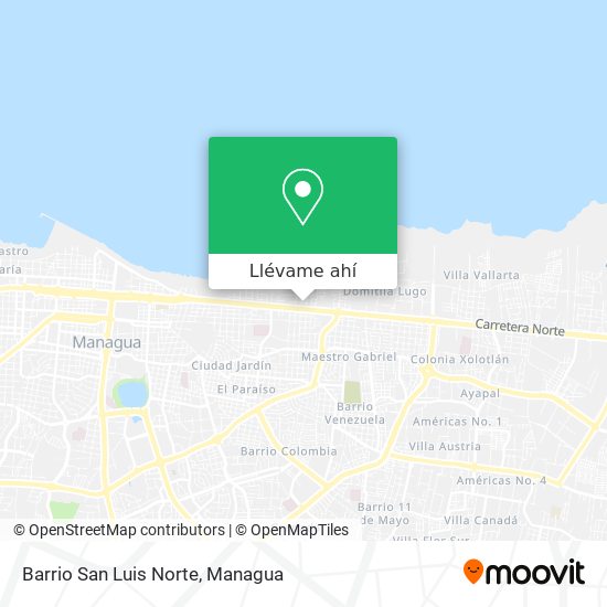 Mapa de Barrio San Luis Norte