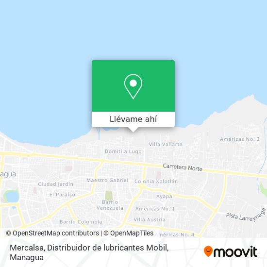 Mapa de Mercalsa, Distribuidor de lubricantes Mobil