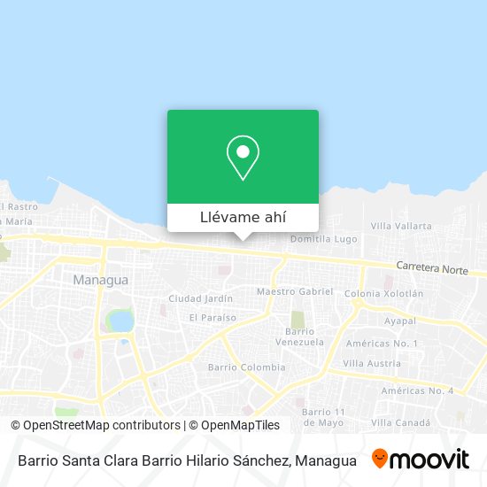 Mapa de Barrio Santa Clara Barrio Hilario Sánchez