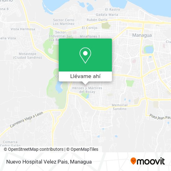 Mapa de Nuevo Hospital Velez Pais