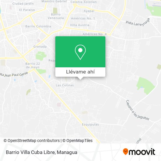 Mapa de Barrio Villa Cuba Libre