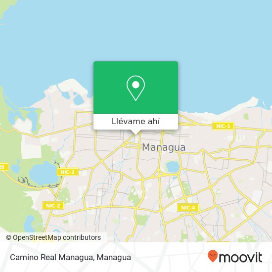 Mapa de Camino Real Managua