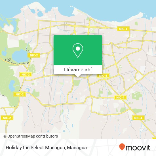 Mapa de Holiday Inn Select Managua