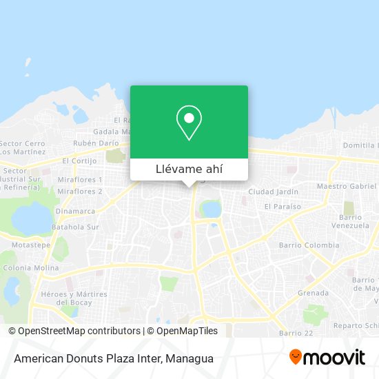 Mapa de American Donuts Plaza Inter