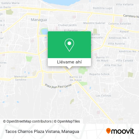 Mapa de Tacos Charros Plaza Vistana