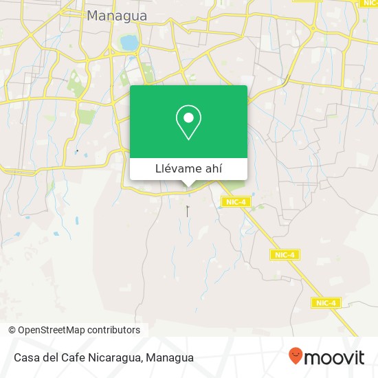 Mapa de Casa del Cafe Nicaragua, Distrito I, Managua