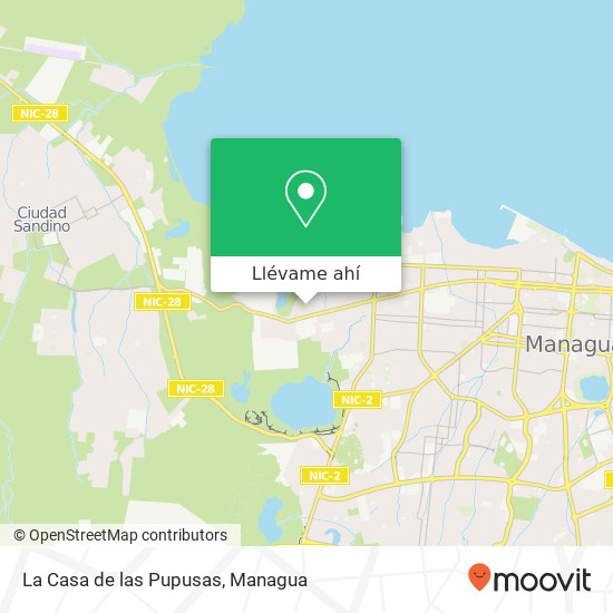 Mapa de La Casa de las Pupusas, 49 Avenida NO Distrito II, Managua