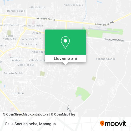 Mapa de Calle Sacuanjoche
