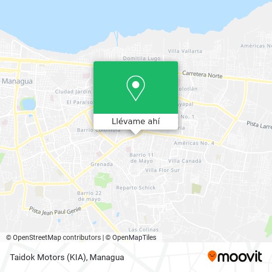 Mapa de Taidok Motors (KIA)