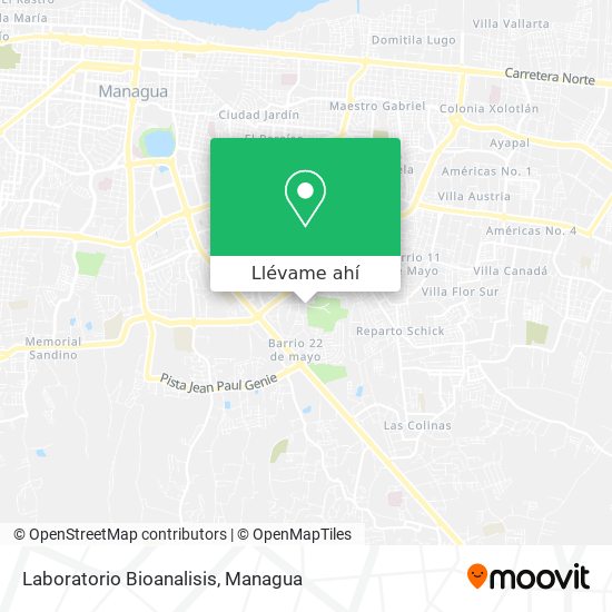 Mapa de Laboratorio Bioanalisis