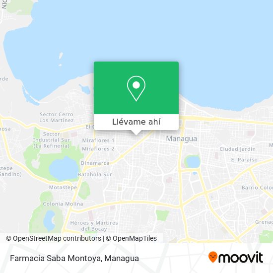 Mapa de Farmacia Saba Montoya
