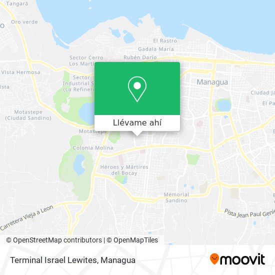 Mapa de Terminal Israel Lewites