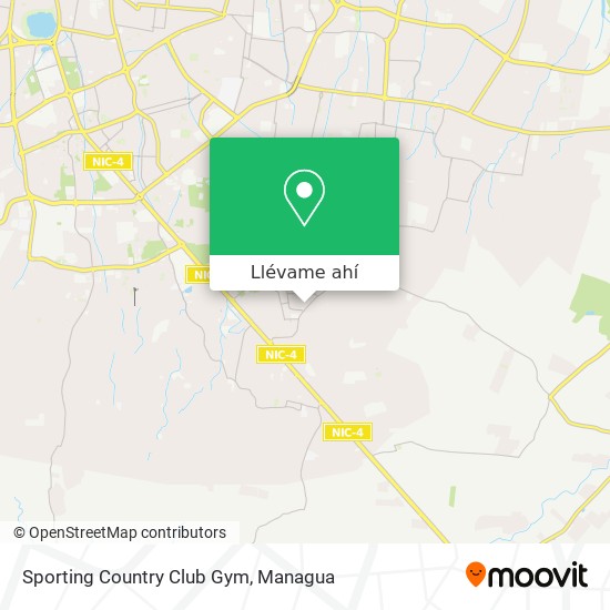 Mapa de Sporting Country Club Gym