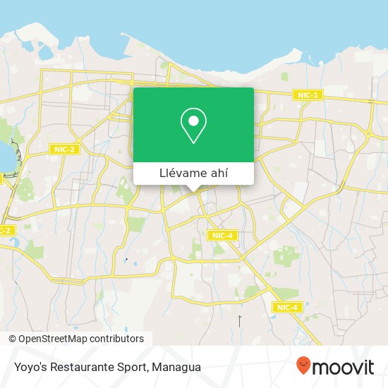 Mapa de Yoyo's Restaurante Sport