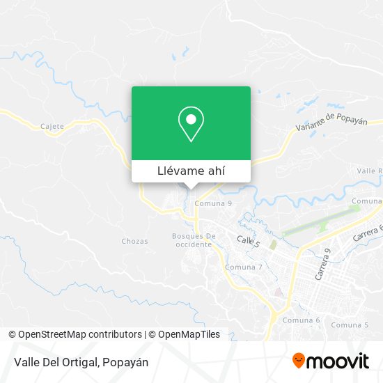 Mapa de Valle Del Ortigal