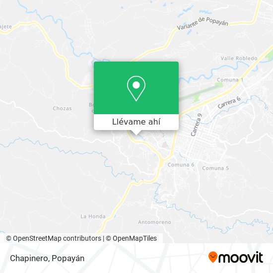 Mapa de Chapinero