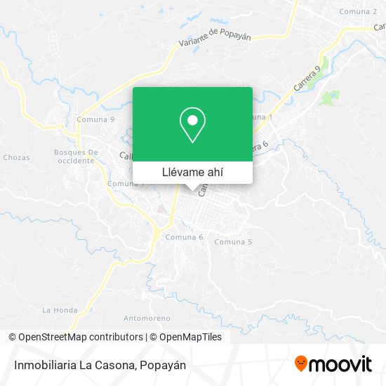 Mapa de Inmobiliaria La Casona
