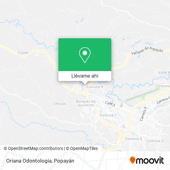 Mapa de Oriana Odontología