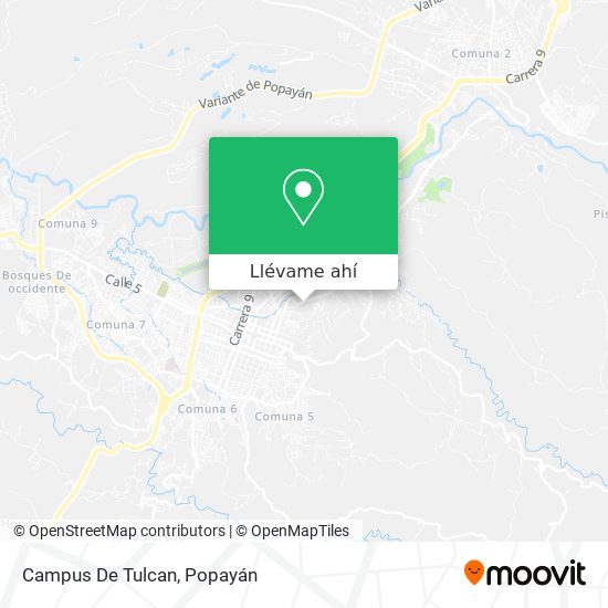 Mapa de Campus De Tulcan