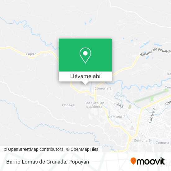 Mapa de Barrio Lomas de Granada