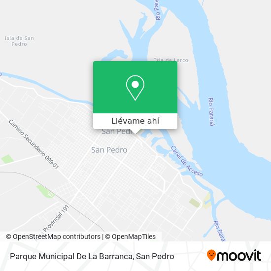 Mapa de Parque Municipal De La Barranca