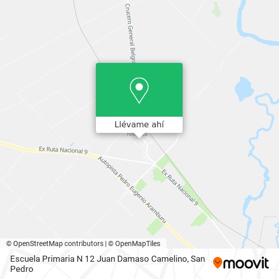 Mapa de Escuela Primaria N 12 Juan Damaso Camelino