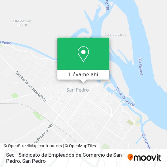 Mapa de Sec - Sindicato de Empleados de Comercio de San Pedro