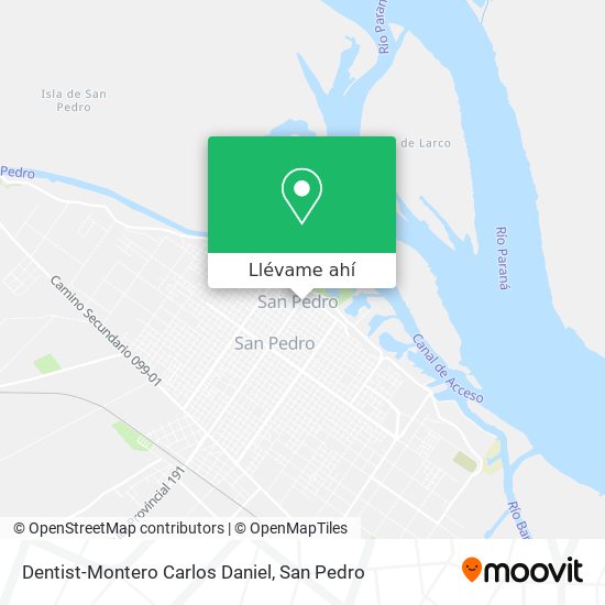 Mapa de Dentist-Montero Carlos Daniel