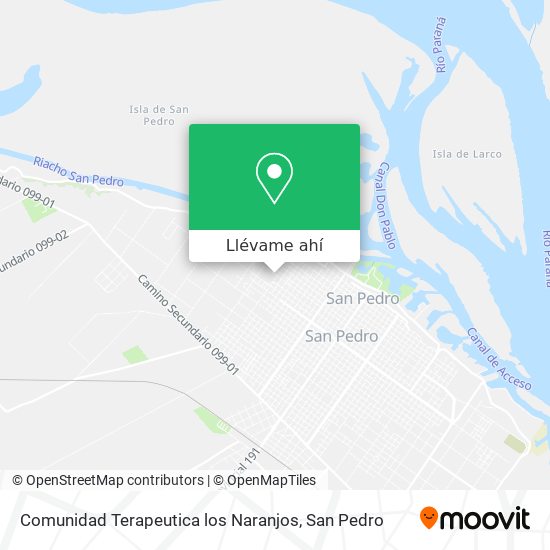 Mapa de Comunidad Terapeutica los Naranjos